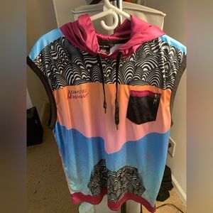 Brand New Nomadic Movement Cotton Candy Tank Top Hoodie. Super rare